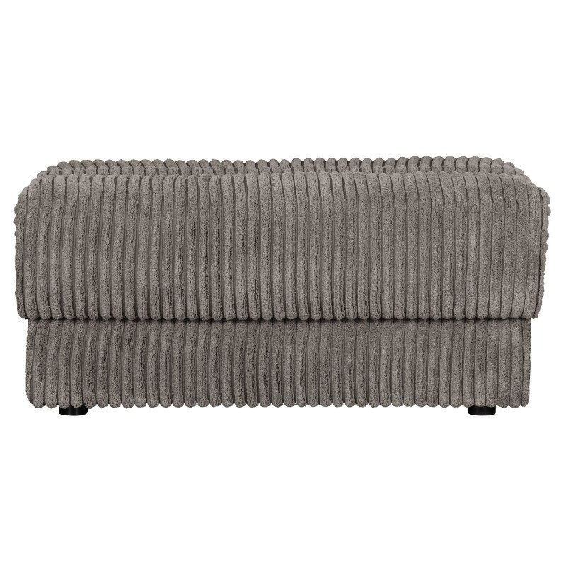 Pouf rectangulaire en tissu côtelé ROCK