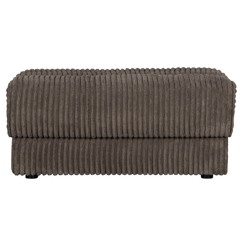 Pouf rectangulaire en tissu côtelé ROCK