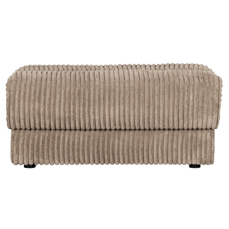 Pouf rectangulaire en tissu côtelé ROCK