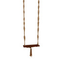 Balançoire intérieur extérieur en bois et tissu beige ANASTASIA