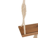 Balançoire intérieur extérieur en bois et tissu beige ANASTASIA