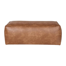 Grand pouf rétro cuir 120x43cm COLORADO