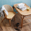 Petit fauteuil enfant en rotin CASI