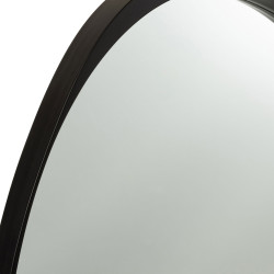 Miroir contemporain contour effet bois noir RAPHAEL