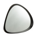 Miroir moderne contour bois noir RAPHAEL