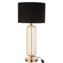Lampe à poser tendance art déco en métal doré LEANA