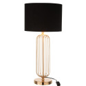 Lampe à poser tendance art déco en métal doré LEANA