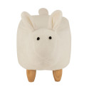 Pouf enfant mouton en tissu beige TOM