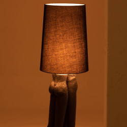 Lampadaire moderne en résine noir DIEGO