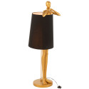 Lampadaire art déco en résine doré NINIO