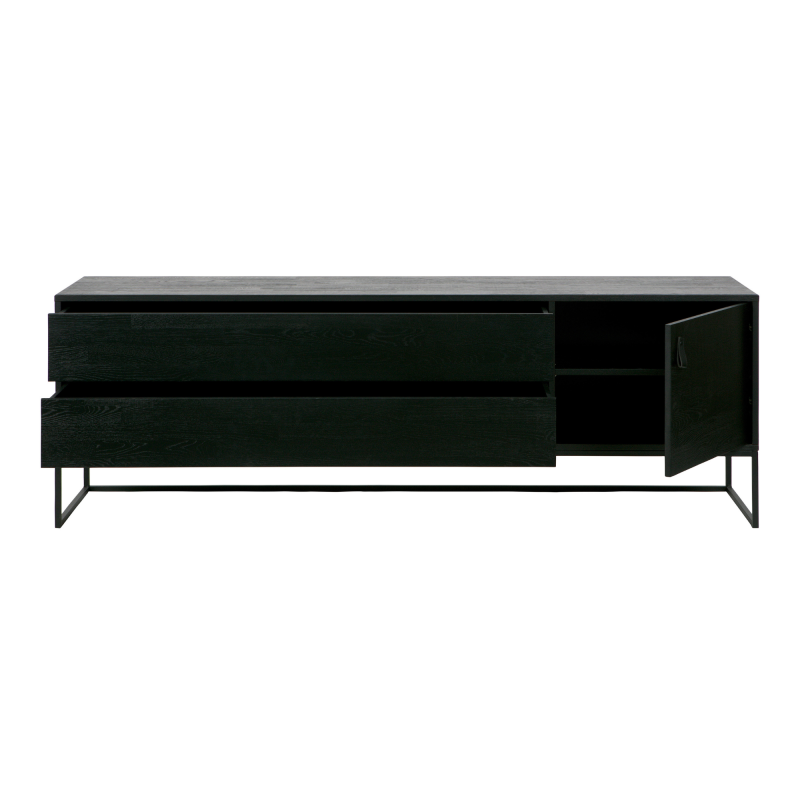 Console TV moderne bois massif 180cm SILAS - Woood
