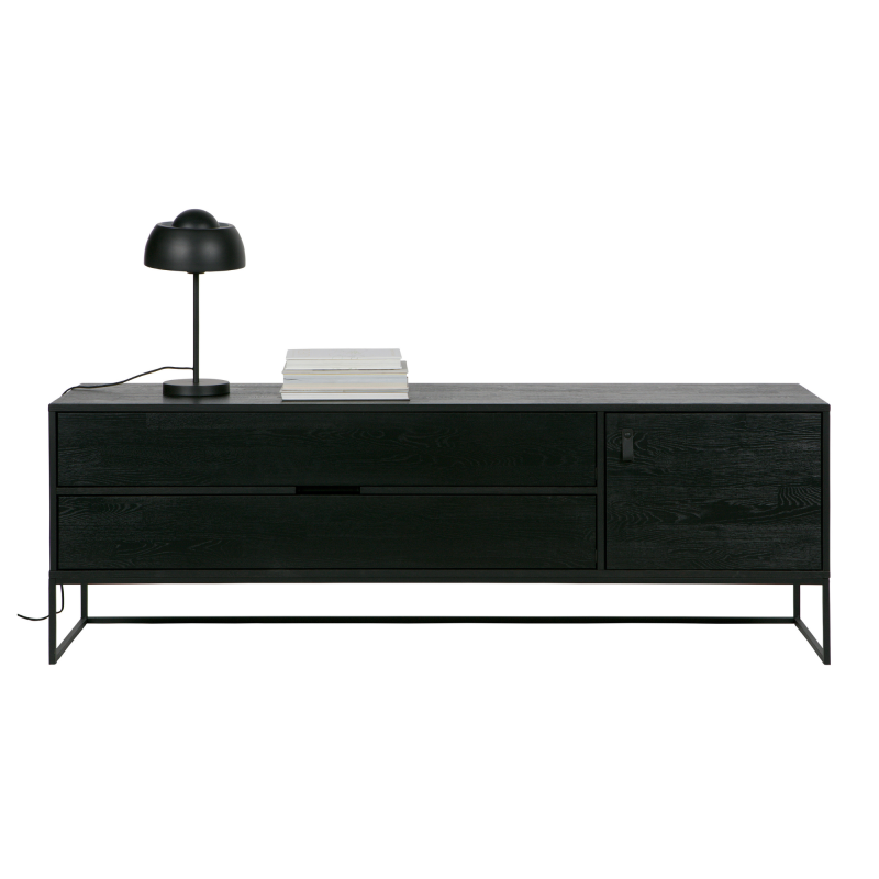 Console TV moderne bois massif 180cm SILAS - Woood