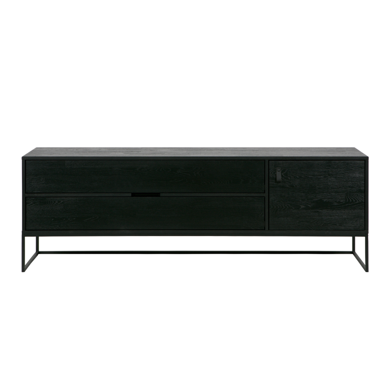 Console TV moderne bois massif 180cm SILAS - Woood