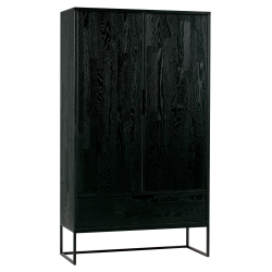 Grande armoire moderne bois massif 149cm SILAS - Woood