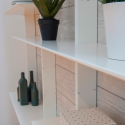 Grande étagère moderne en bois 190x224 SADIL