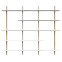 Grande étagère moderne en bois 190x224 SADIL