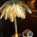 Lampe forme palmier en métal doré DEMBA