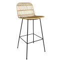 Tabouret de bar design en rotin WERU