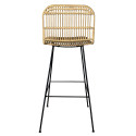 Tabouret de bar design en rotin WERU