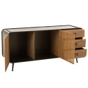 Buffet bas moderne effet cannage 160cm CHERIE