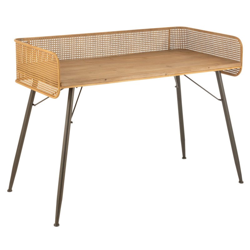 Bureau tendance effet cannage 125cm IDYLLE