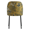 Chaise design crapaud velours fleuri VOGUE