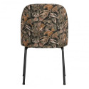 Chaise design crapaud velours fleuri VOGUE