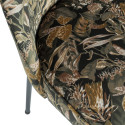 Chaise design crapaud velours fleuri VOGUE