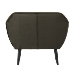 Fauteuil tissu velours style scandinave FREUD - Woood