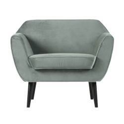 Fauteuil tissu velours style scandinave FREUD