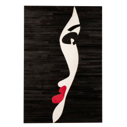 Tableau contemporain visage femme 80x120cm LOULOU