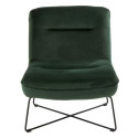 Petit fauteuil nordique en velours EVALI