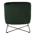 Petit fauteuil nordique en velours EVALI