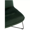 Petit fauteuil nordique en velours EVALI