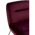 Petit fauteuil nordique en velours EVALI