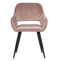 Lot de 2 chaises design en velours JELL