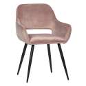 Lot de 2 chaises design en velours JELL