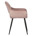 Lot de 2 chaises design en velours JELL