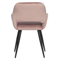 Lot de 2 chaises design en velours JELL