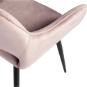 Lot de 2 chaises design en velours JELL