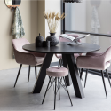 Lot de 2 chaises design en velours JELL