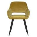 Lot de 2 chaises design en velours JELL