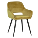 Lot de 2 chaises design en velours JELL