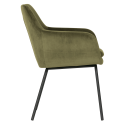 Set fauteuils salle à manger velours MOODY