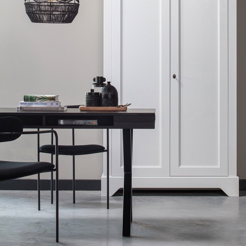 Chaise velours metal moderne-TILLY