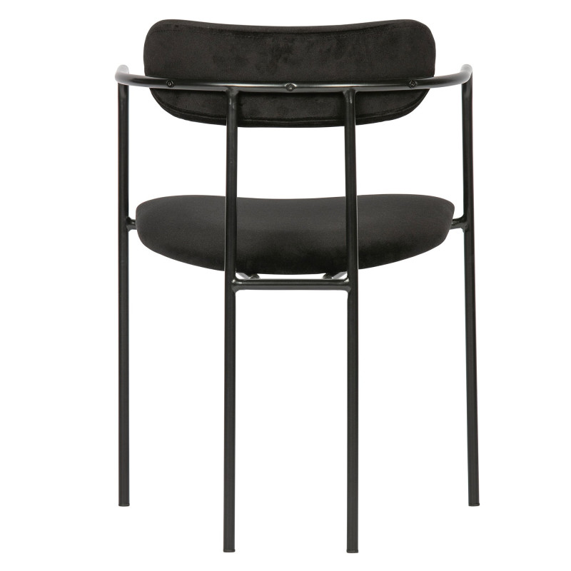 Chaise velours metal moderne-TILLY