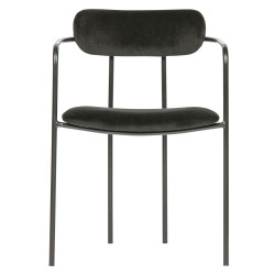 Chaise velours metal moderne-TILLY