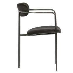 Chaise velours metal moderne-TILLY
