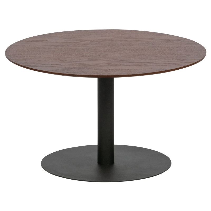 Table basse ronde en bois et métal 60cm DONNAK