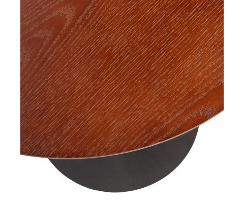 Table basse ronde en bois et métal 60cm DONNAK